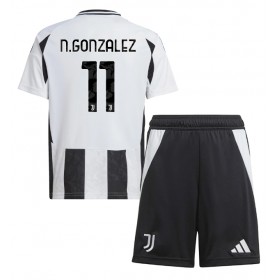 Juventus Nicolas Gonzalez #11 Hemmakläder Barn 2024-25 Kortärmad (+ Korta byxor)